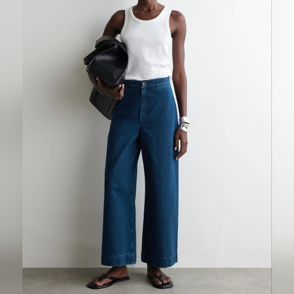 COS WIDE-LEG DENIM PANTS DIZE 6 - Picture 1 of 15